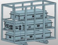 Battery pack support frame